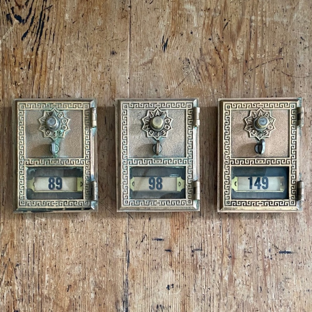 SOLD Vintage Post Office Mailbox Doors